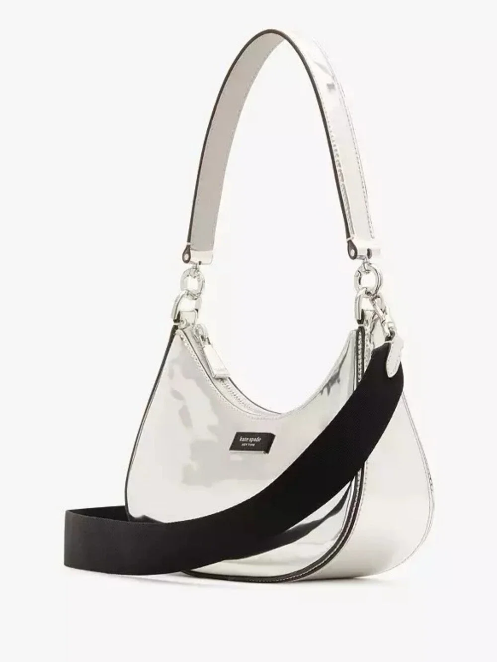 Kate Spade New York Sam Icon Metallic Small Convertible Crossbody, NWT